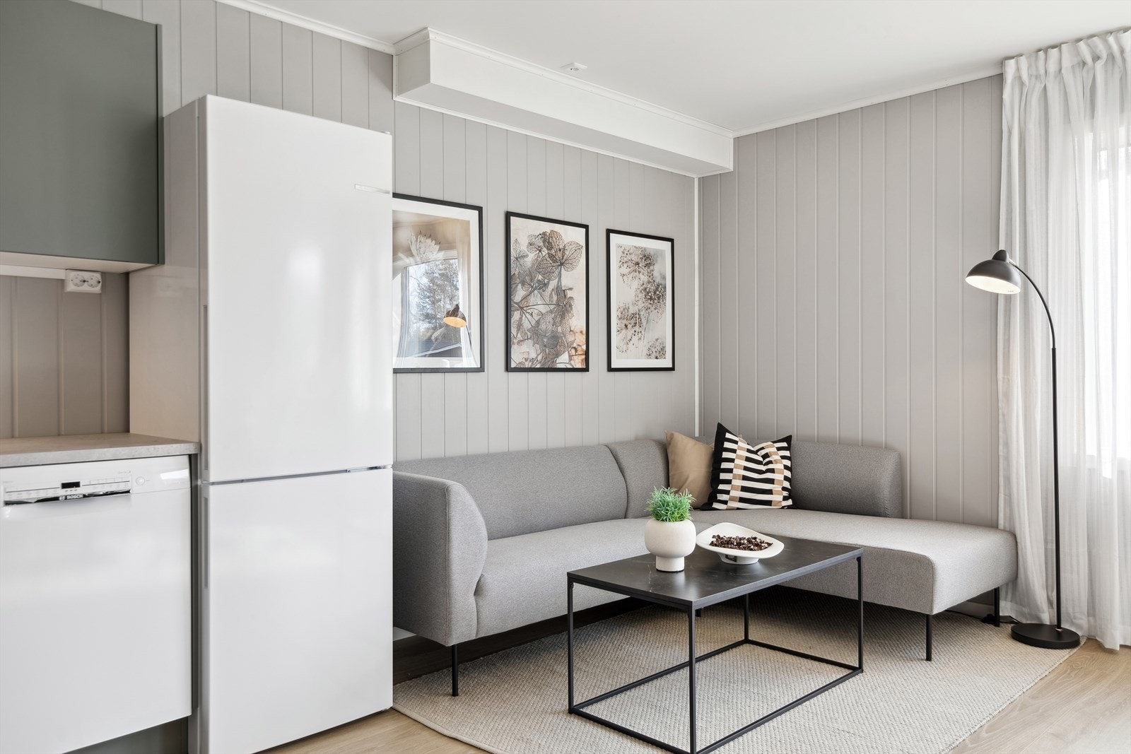 Lettstelt leilighet med praktiske løsninger. Smarthusløsning fra CTM Lyng. Galleribilde