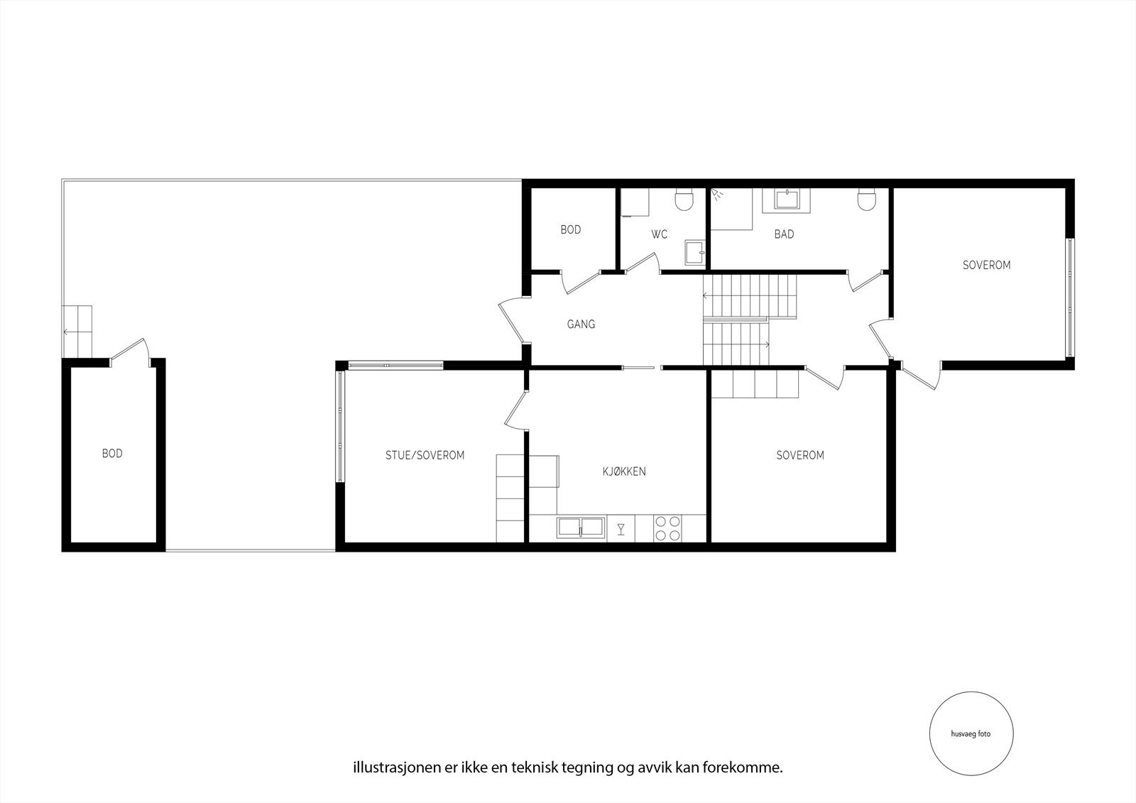 Gangarstien 6 HF - basic+ etg1 2D Galleribilde