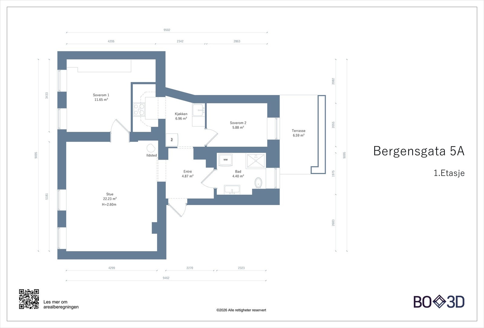 Leilighetens planløsning Galleribilde