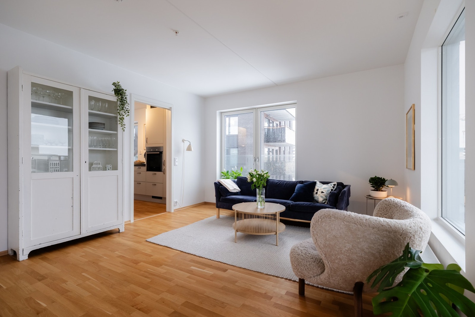 Den balanserte ventilasjonen bidrar til et god inneklima og bomiljø. Galleribilde