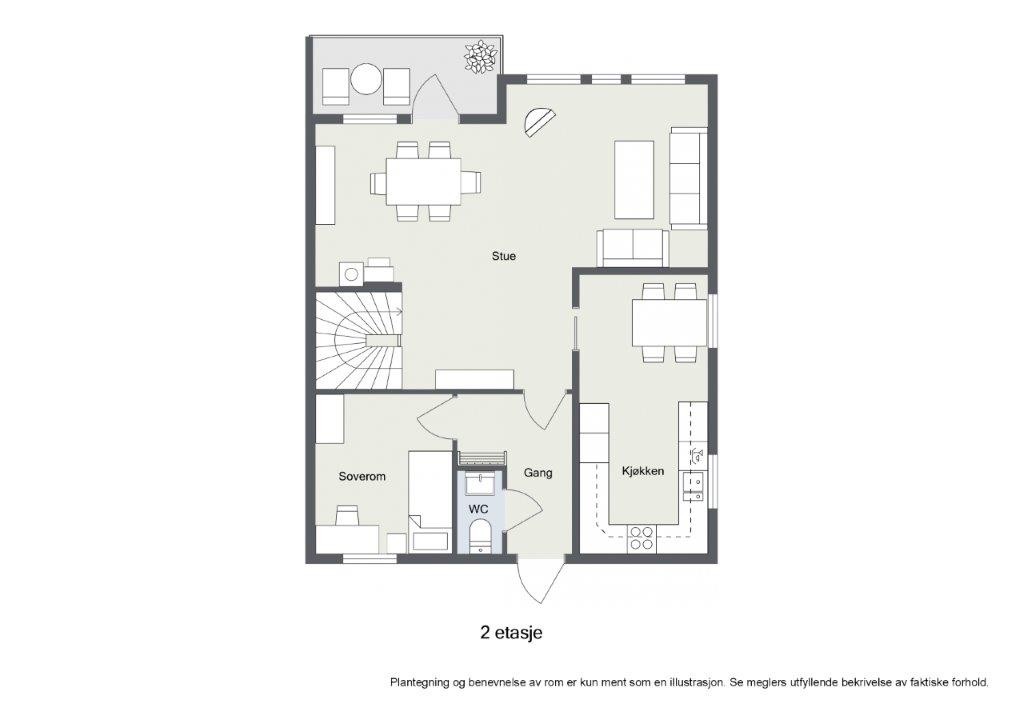 Plantegning 2.etasje | Stegane 8A Galleribilde