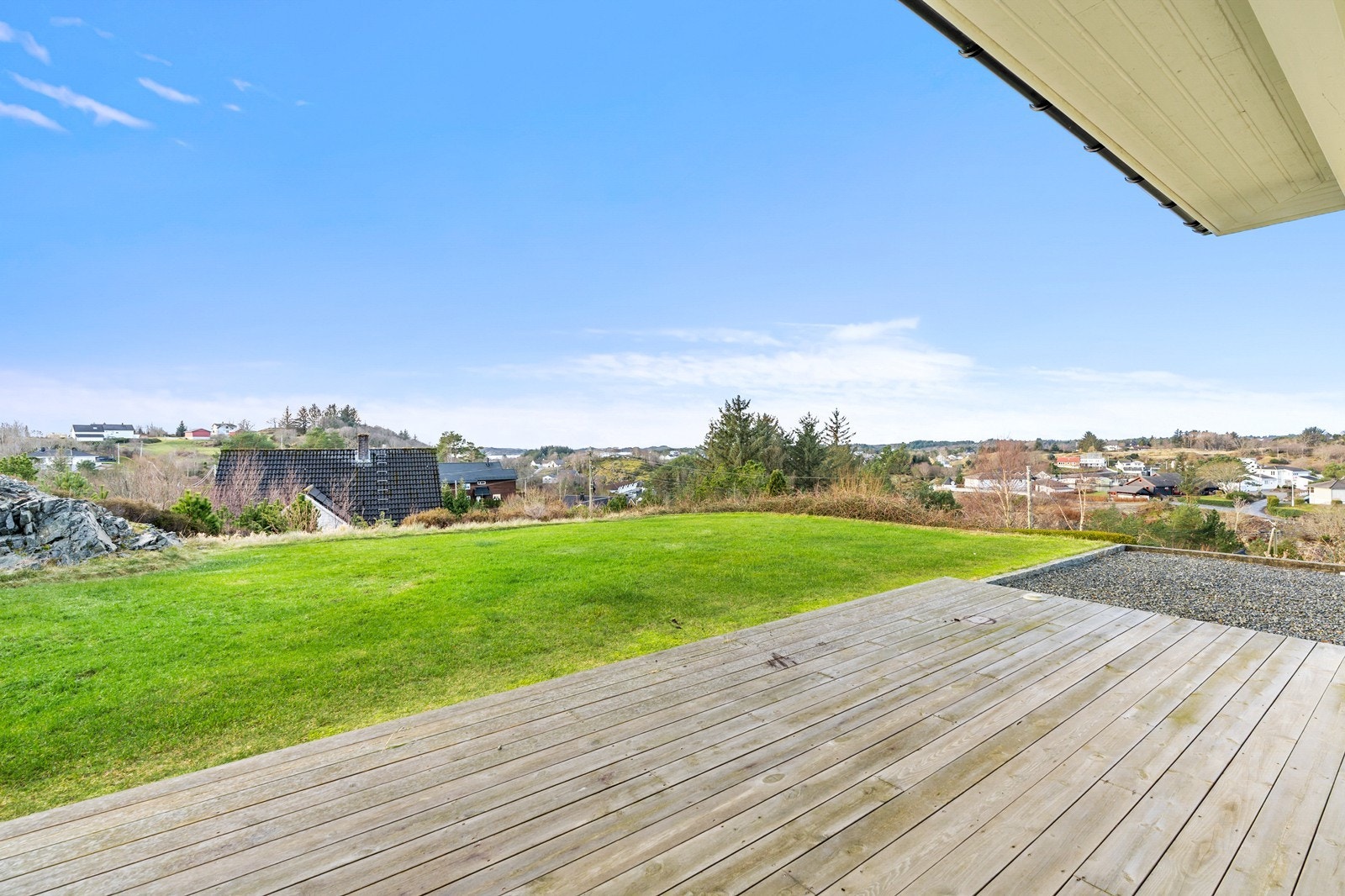 Nydelig utsikt fra terrassen Galleribilde