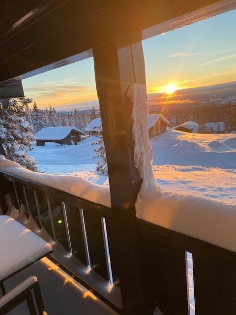 Utsikten fra balkongen i andre etasje. Privat foto. Galleribilde