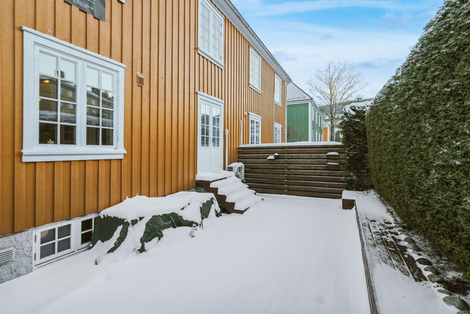 Terrasse (vinter) Galleribilde