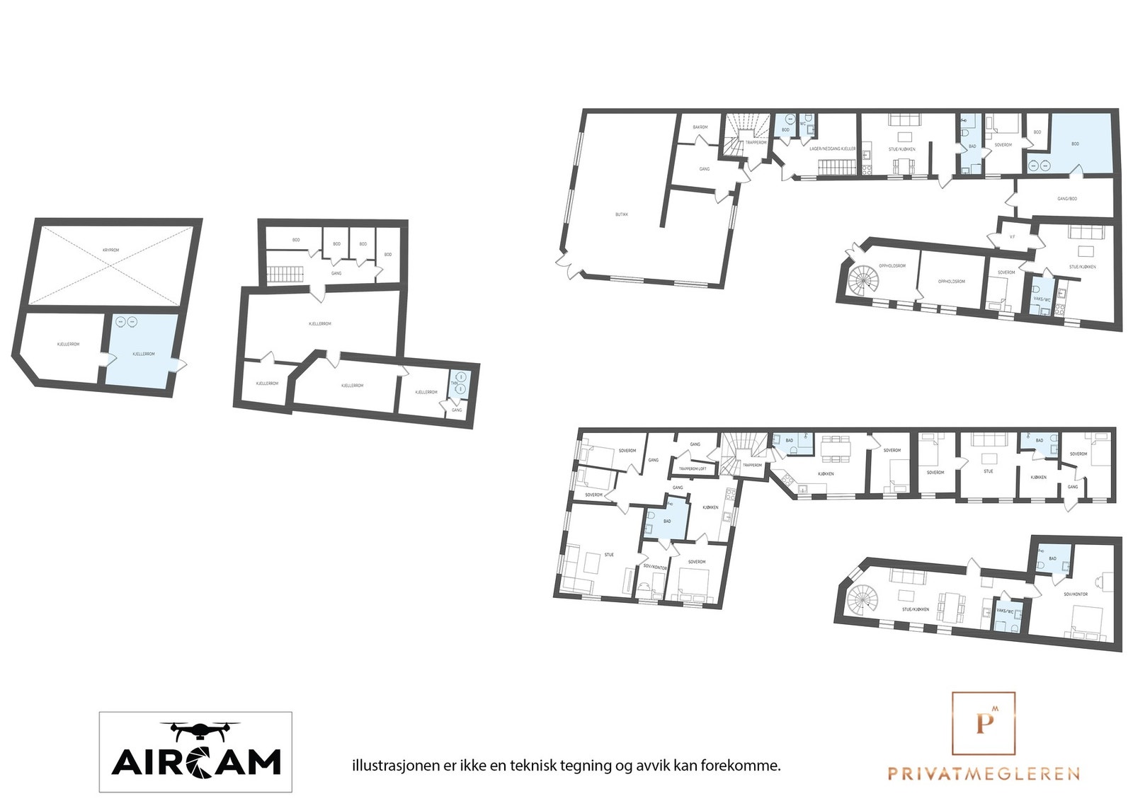 Plantegning illustrasjon Galleribilde