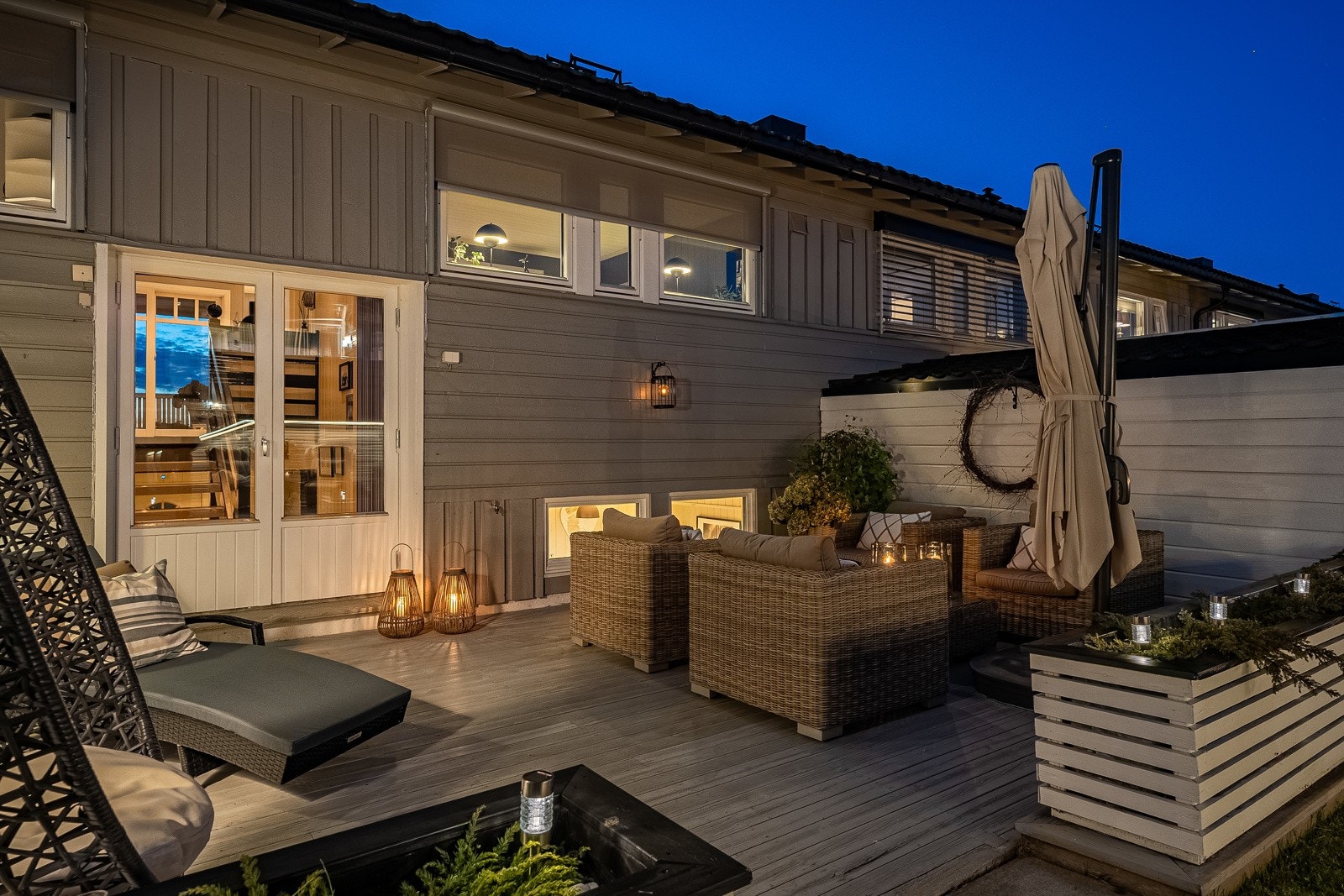 I 2015 ble rekkehuset oppgradert med ny taktekking, renner og nedløp. Galleribilde