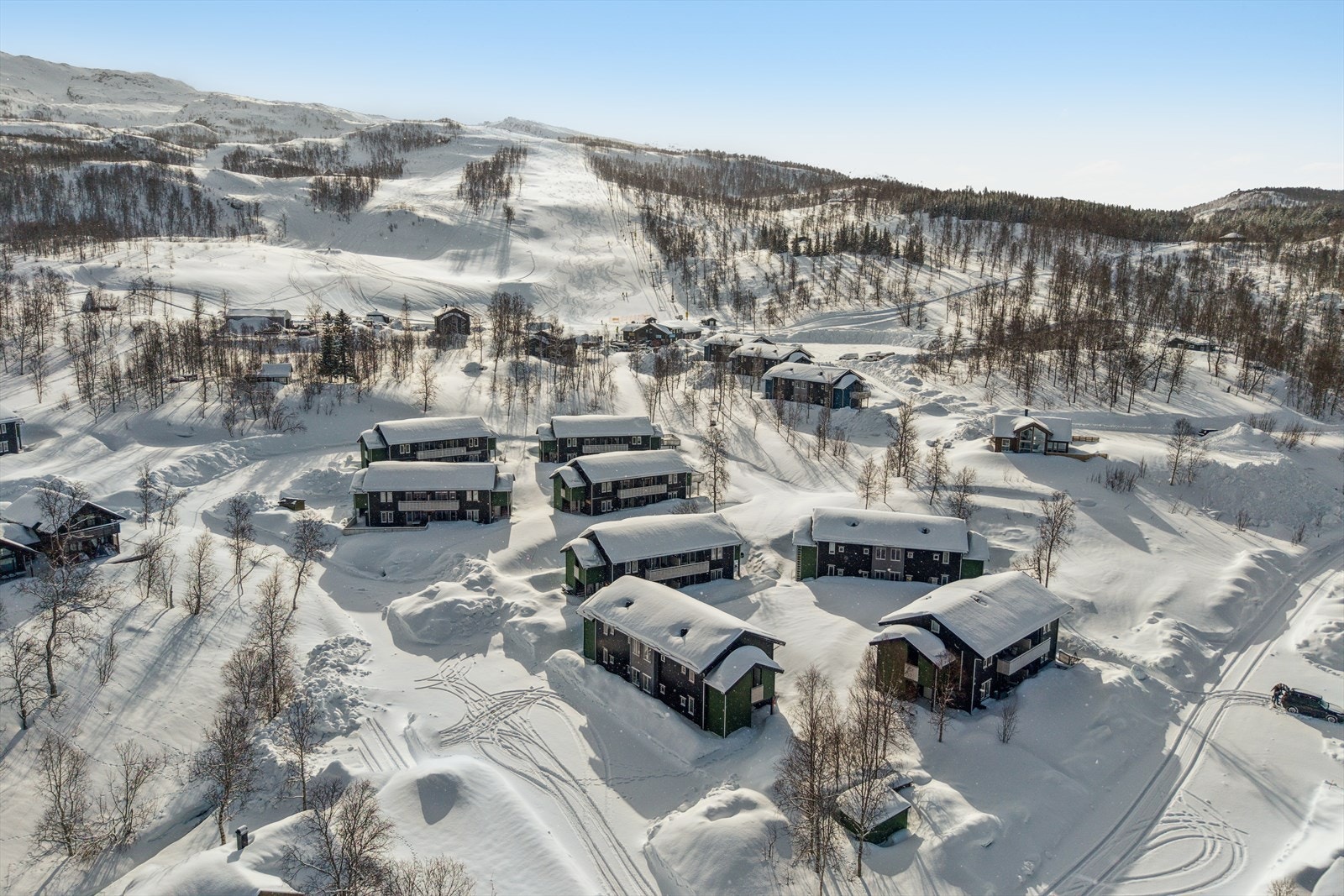 Privat foto.
Her får du gangavstand til både lysløypa og alpinbakken - I tillegg byr Sulitjelma på gode fiskevann med ørret/røye og fantastiske jaktområder. Galleribilde