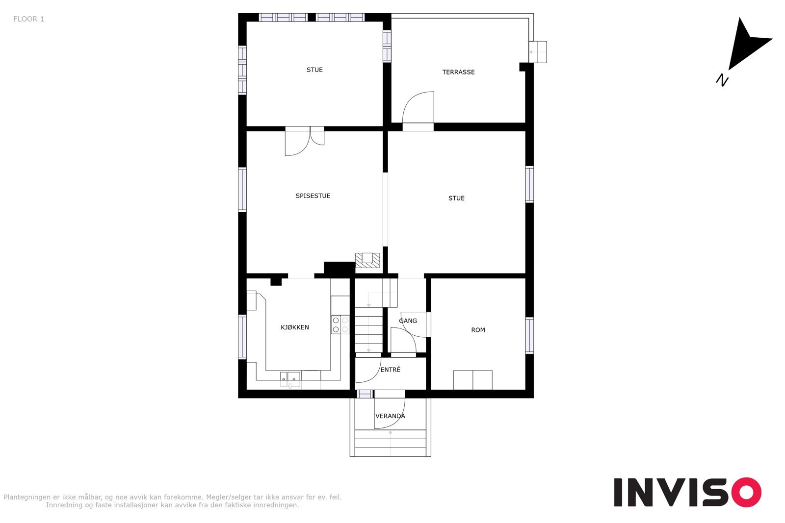 Plantegning 1. etasje. Galleribilde