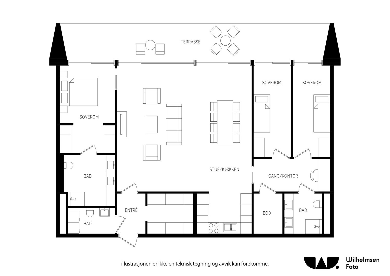 Plantegning Galleribilde