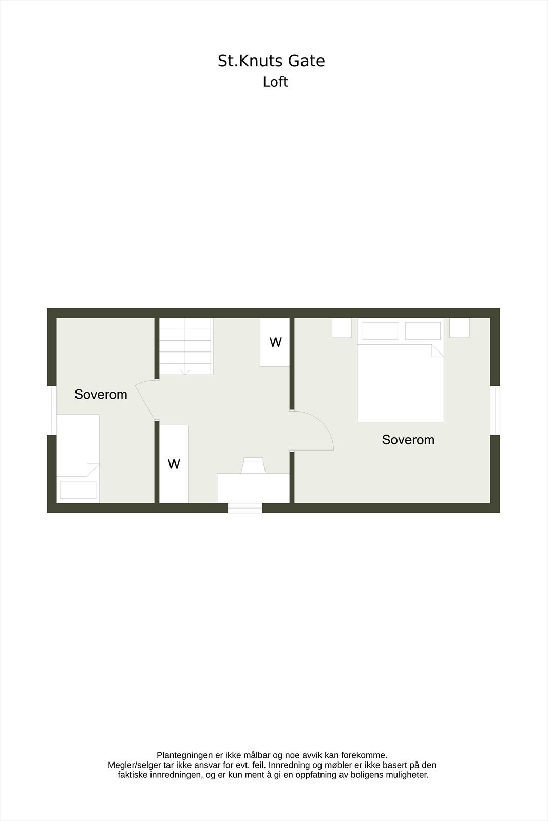 Planskisse 2D - Loftsetasje Galleribilde