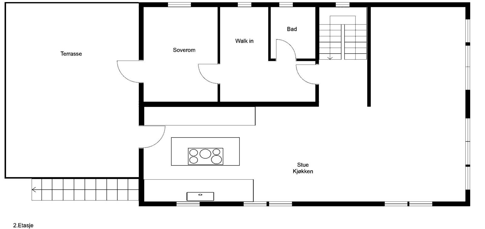 Plantegning: 2. etasje Galleribilde