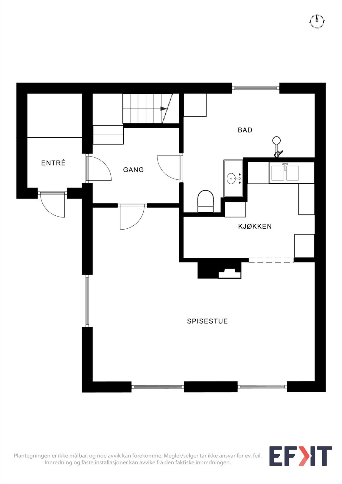 Plantegning 1. etasje. Galleribilde