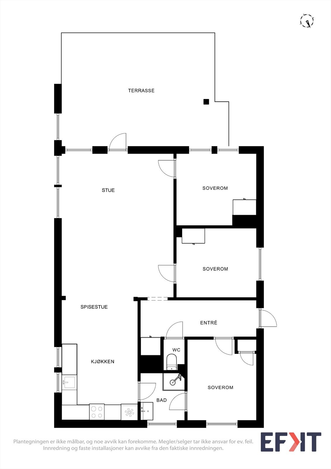 Plantegning 1 etasje. Galleribilde