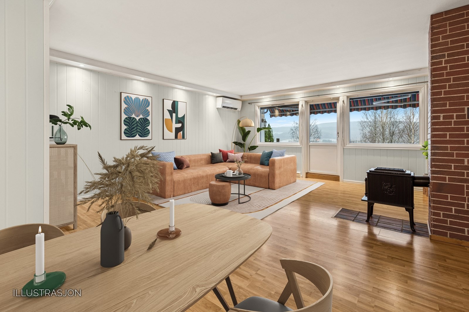 Velkommen til en hyggelig rekkehusleilighet i blindvei. Galleribilde