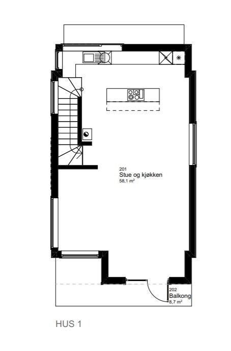 fra salgsprospekt hovedetasje - ikke kontrollert evt. avvik Galleribilde