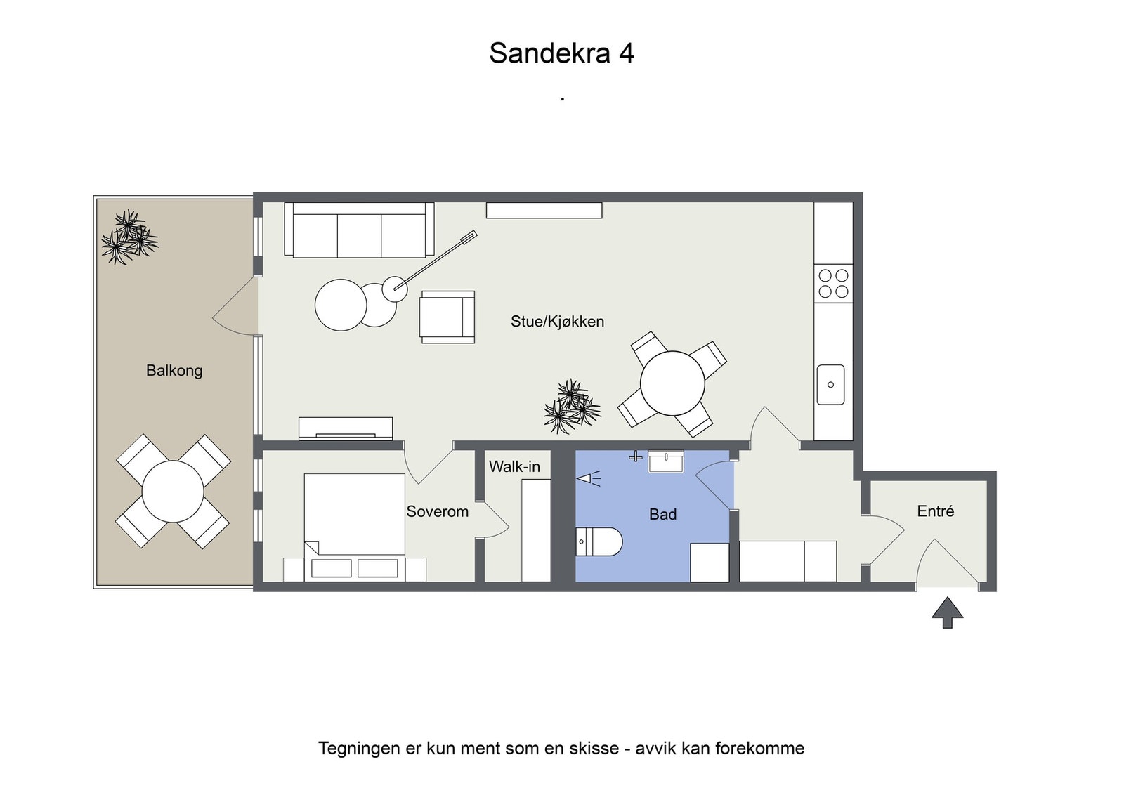 Omtrentlig planskisse Galleribilde