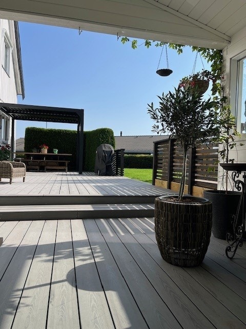 Sommerbilde fra hagestue og terrasse - privat bilde Galleribilde