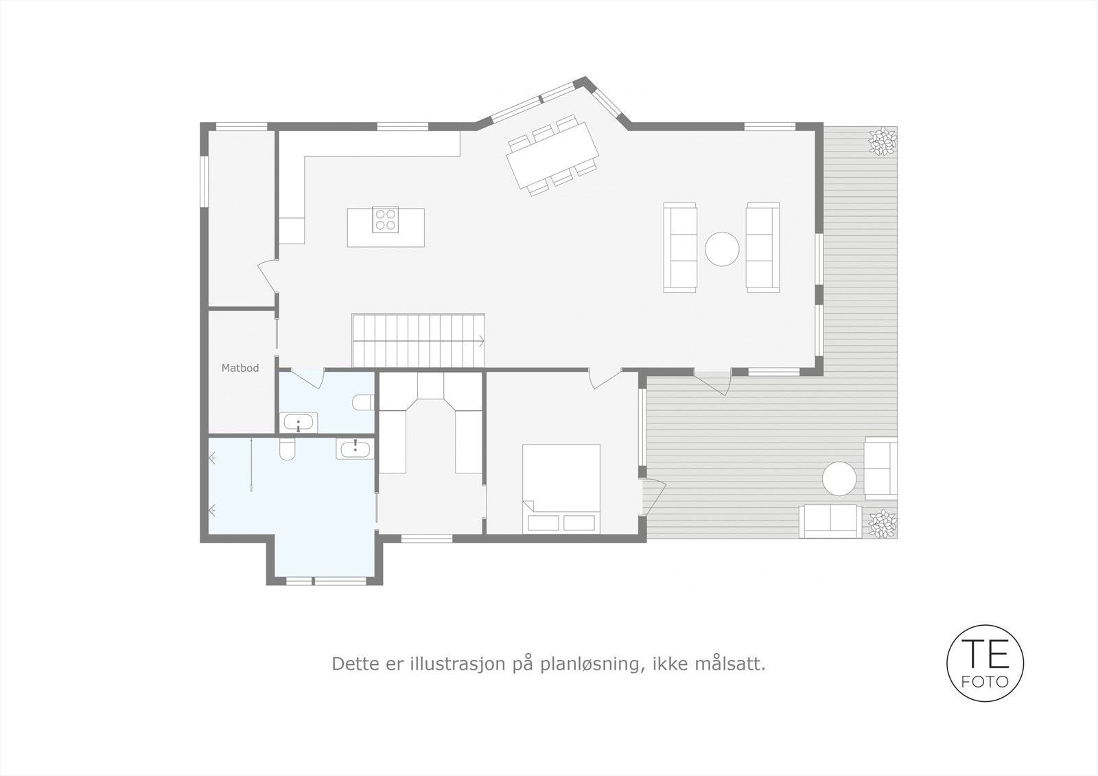 Plantegning andre etasje. Galleribilde