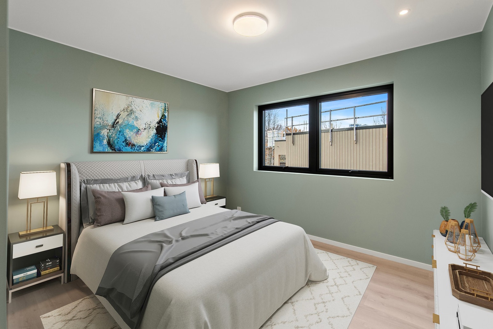 Hovedsoverom med eget bad og walk-in-closet Galleribilde