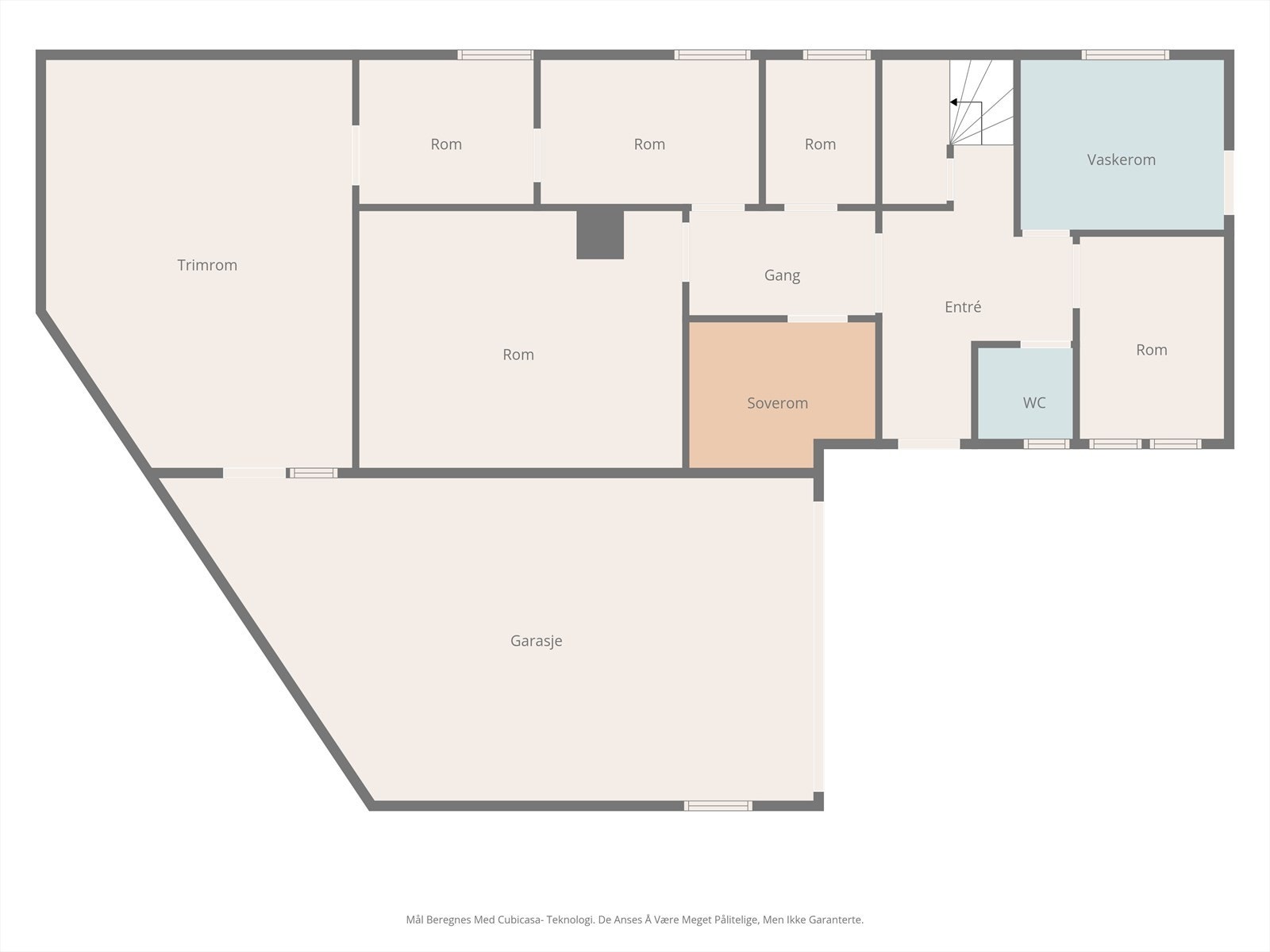 Plantegning 1. etasje Galleribilde
