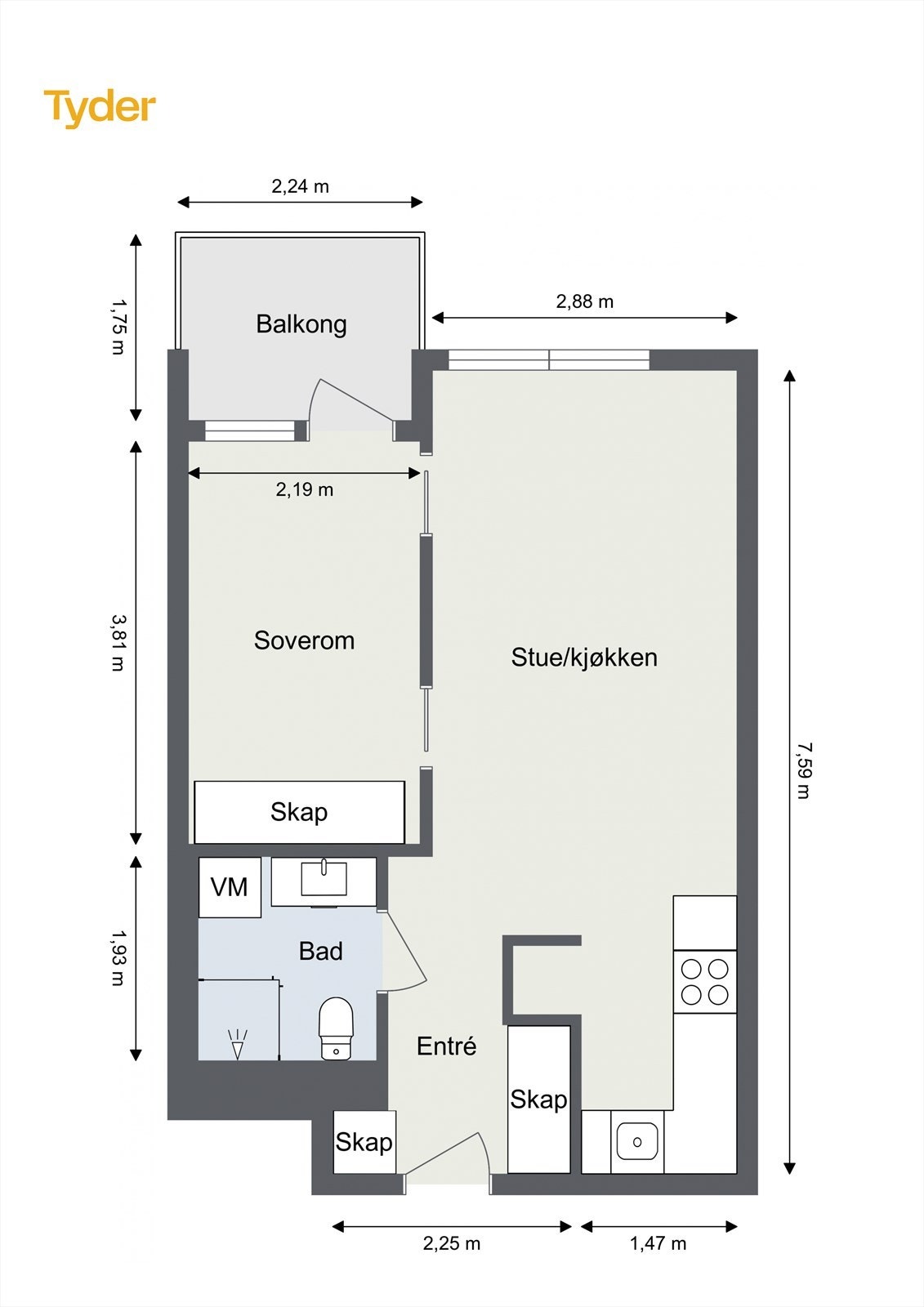 Plantegning. Galleribilde