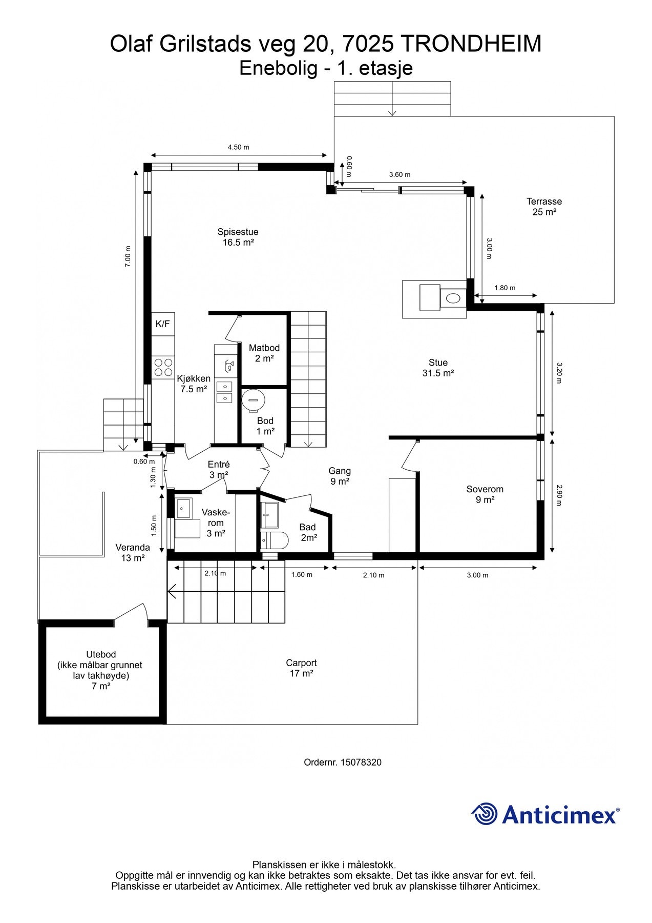 Plantegning 1. etasje. Galleribilde