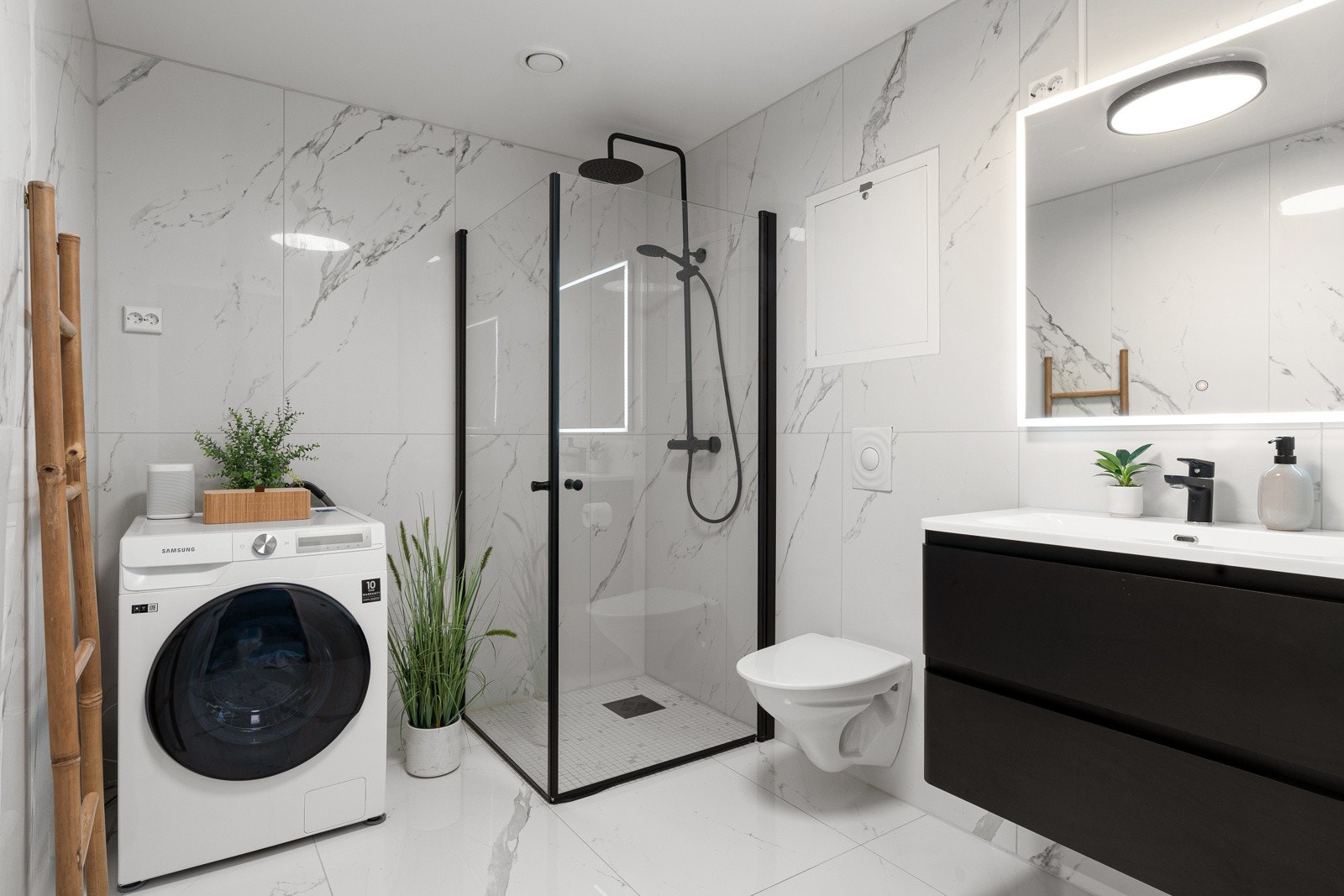 Stilrent og eksklusivt bad oppgradert i 2024.