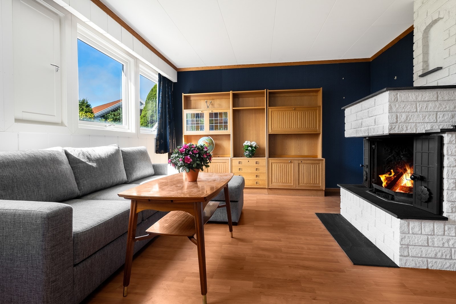 Koselig peisestue Galleribilde