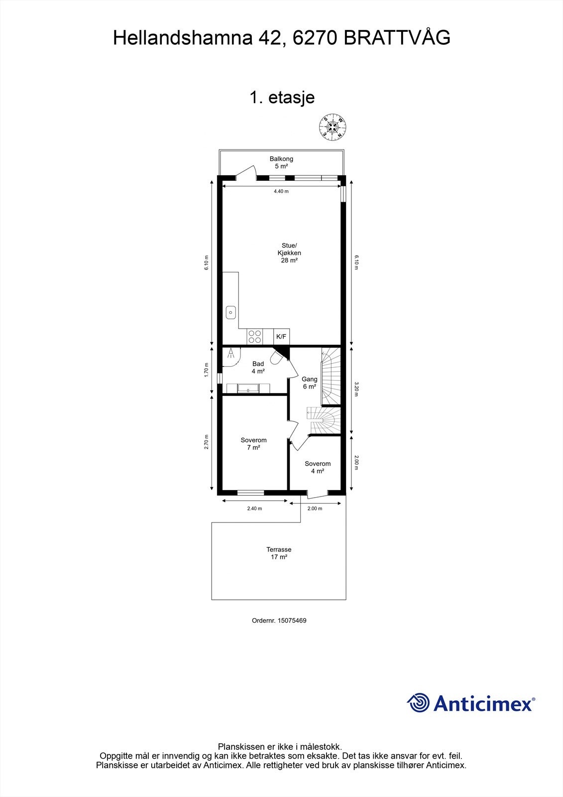 Plantegning 1. etasje Galleribilde