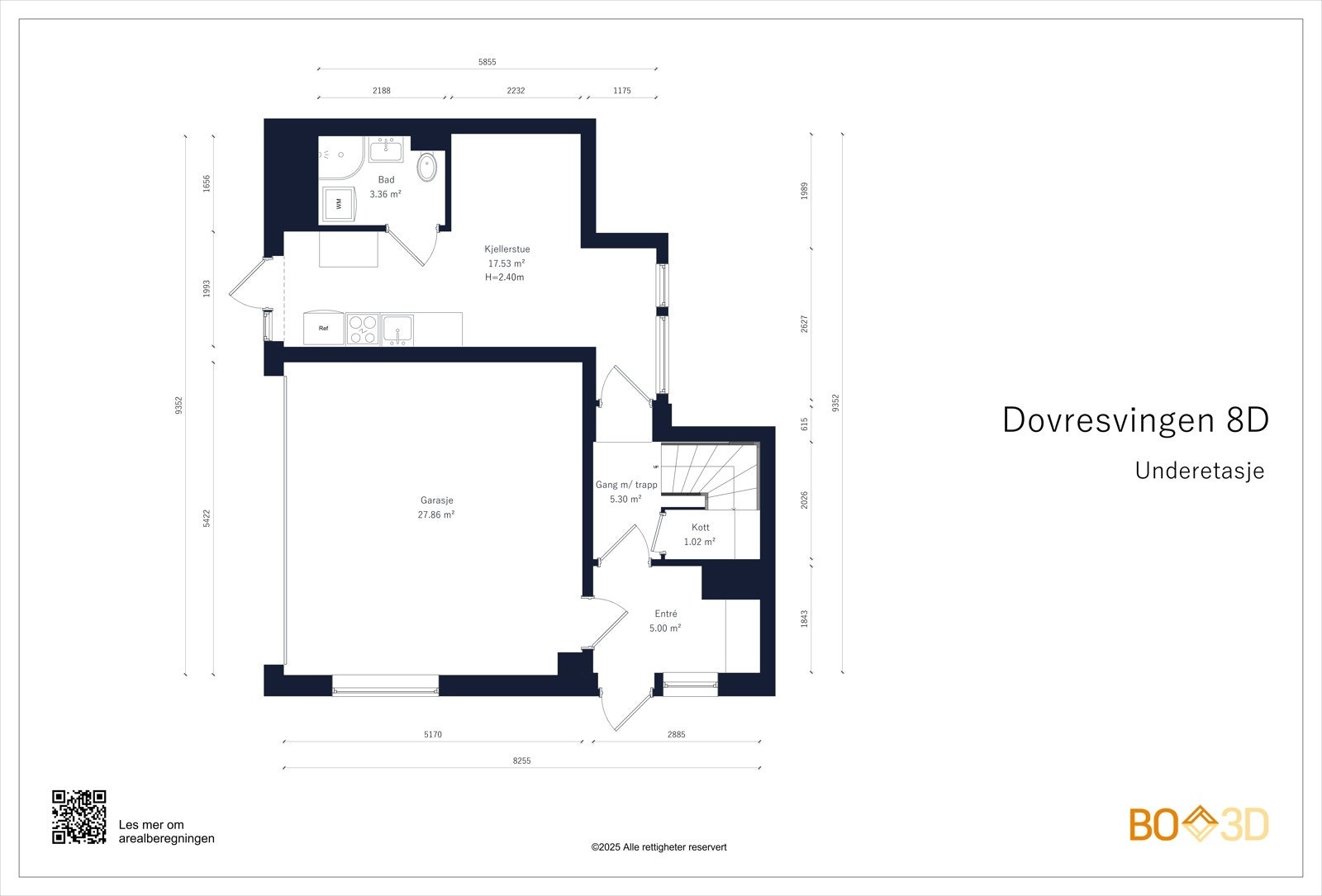 Plantegning - Underetasje Galleribilde