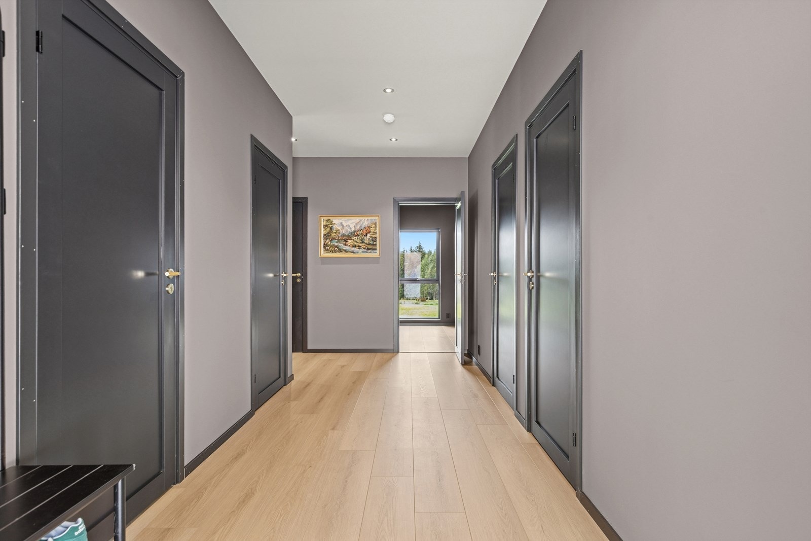 Meget god planløsning med en romslig entré og gang, hvor det er adkomst til alle rommene. Galleribilde