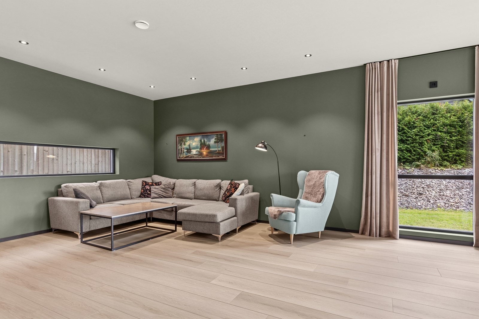 Det er vannbåren varme i alle gulvene. Galleribilde