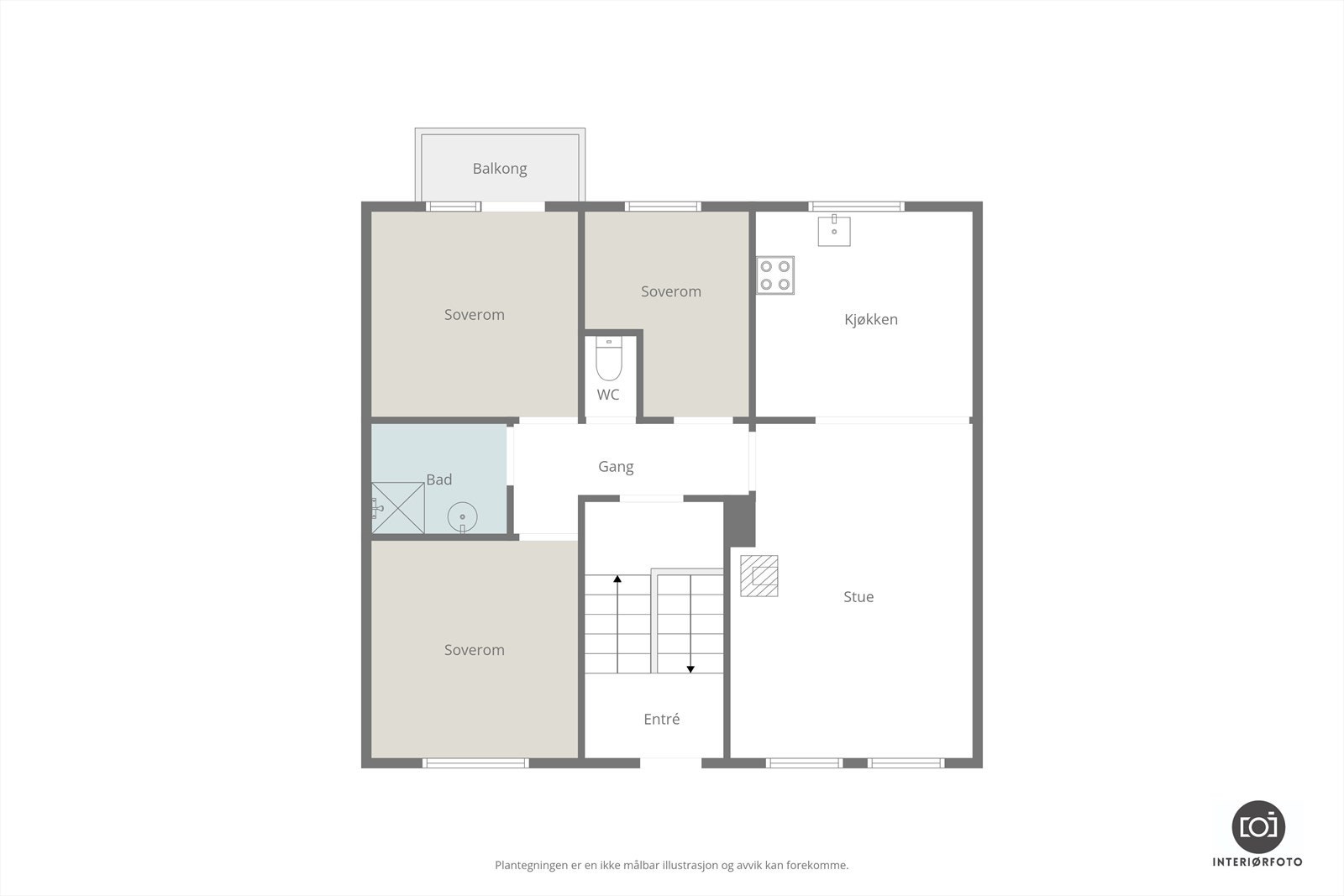 Plantegning Galleribilde