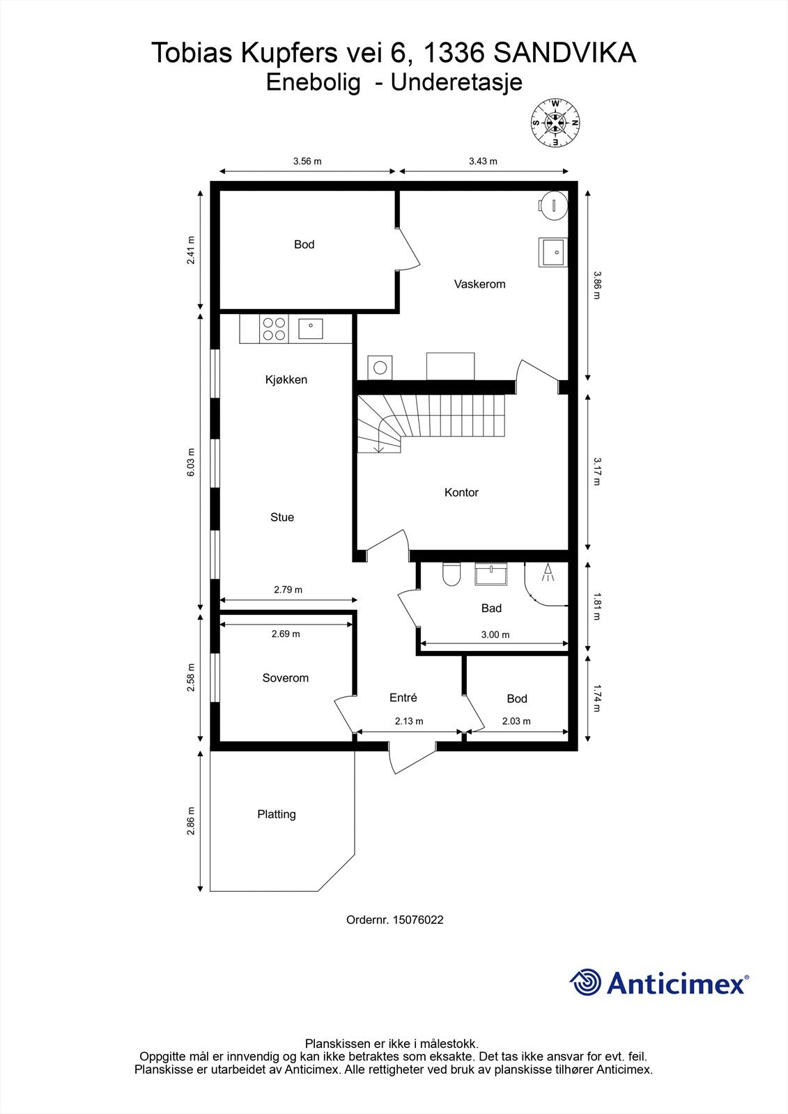 Plantegning Galleribilde