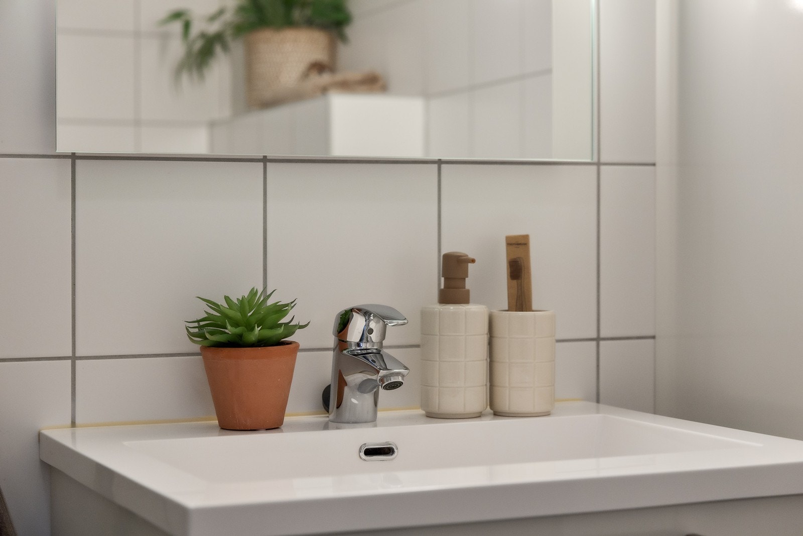 Detaljbilde baderom. Galleribilde