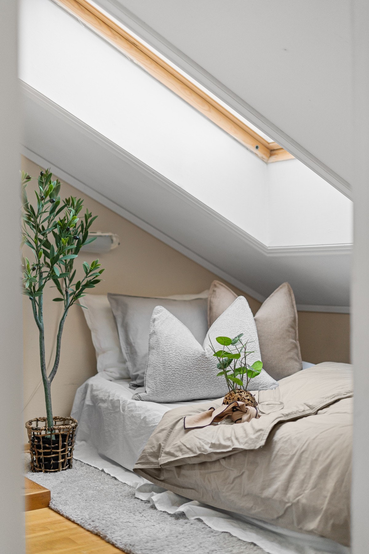 Varmtvannsbereder fra 2006 er plassert i boden. Galleribilde