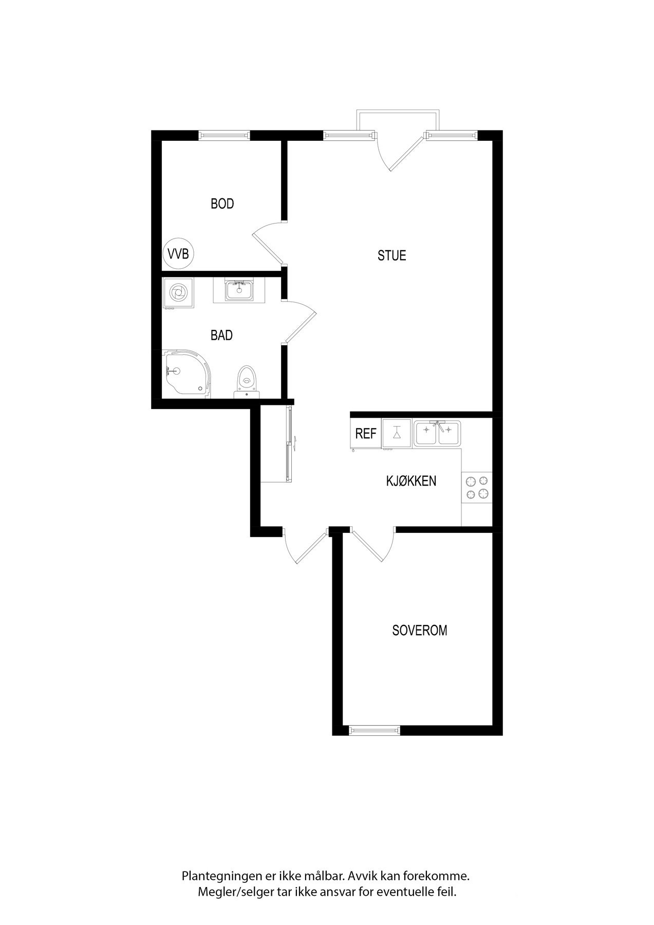 Plantegning | Kirkegata 37 - H0301 Galleribilde