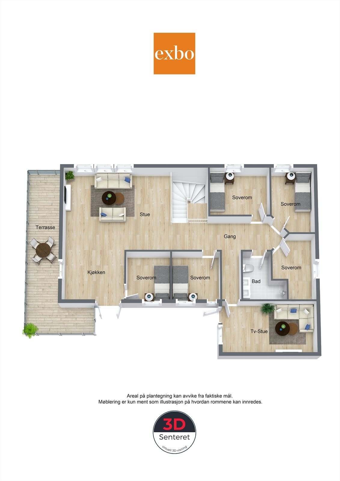 Plantegning 2. etasje Galleribilde