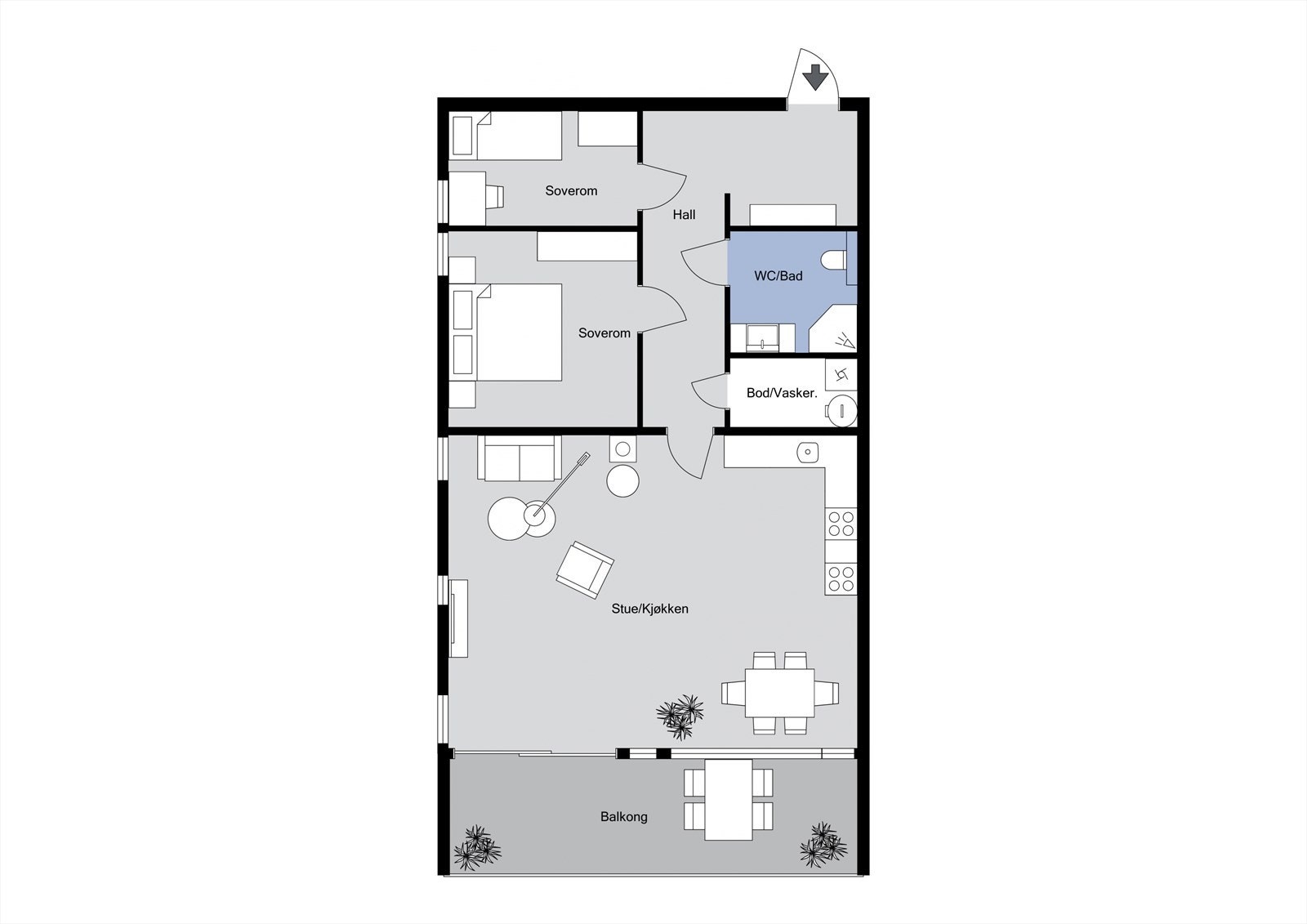 Plantegning. Galleribilde