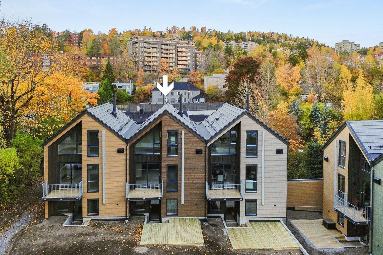 Splitter nytt rekkehus - ferdigstilt og innflyttingsklart på Ullern! Galleribilde