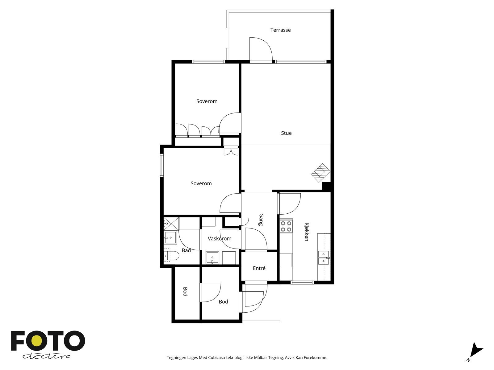 Veiledende plantegning - Ikke målbar Galleribilde