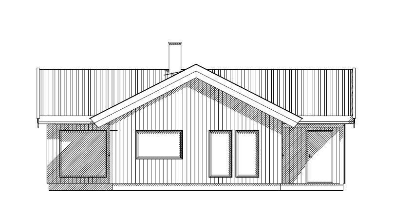 Bilde tegning fasade - side Galleribilde