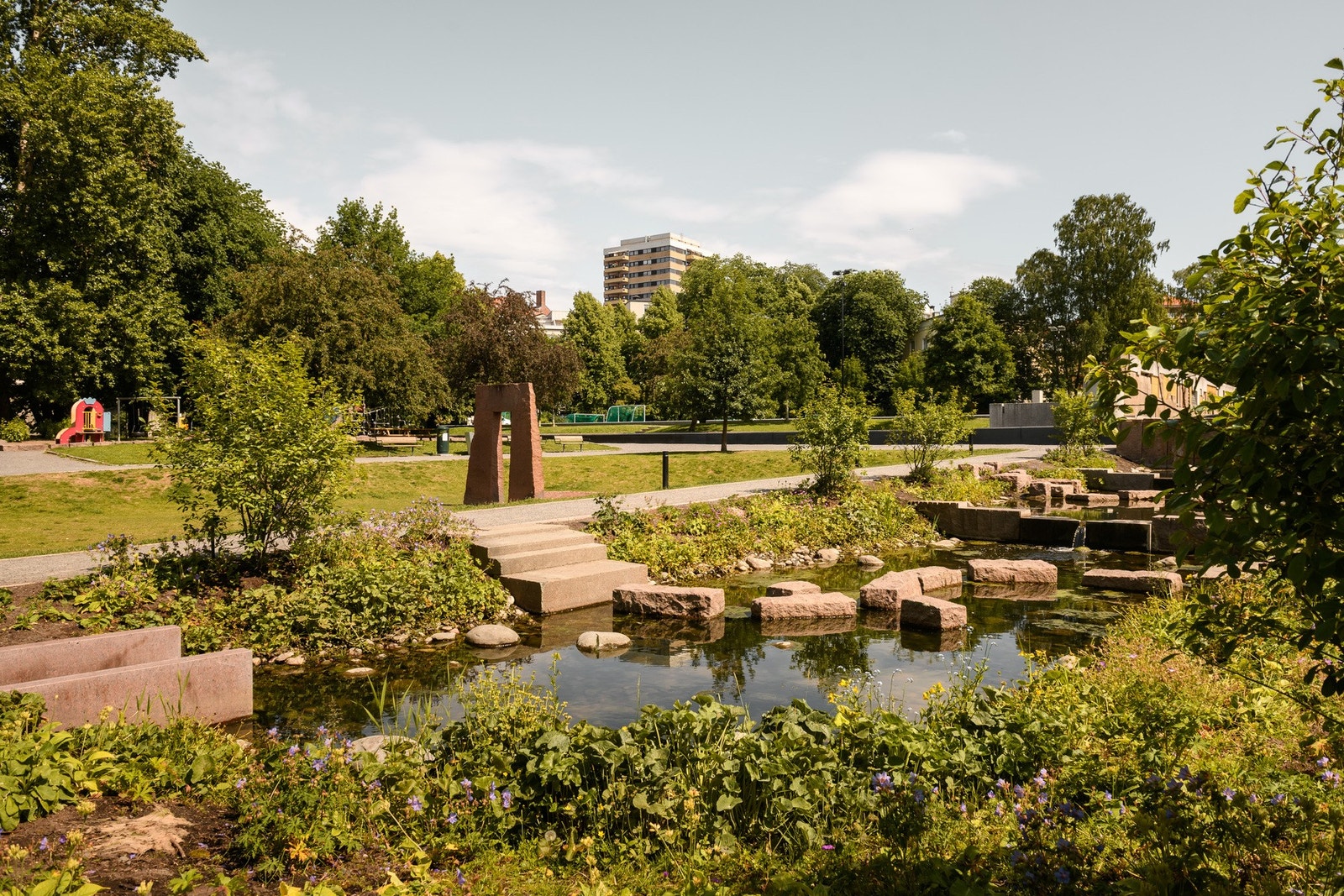 Klosterenga park er rett utenfor leiligheten. Galleribilde