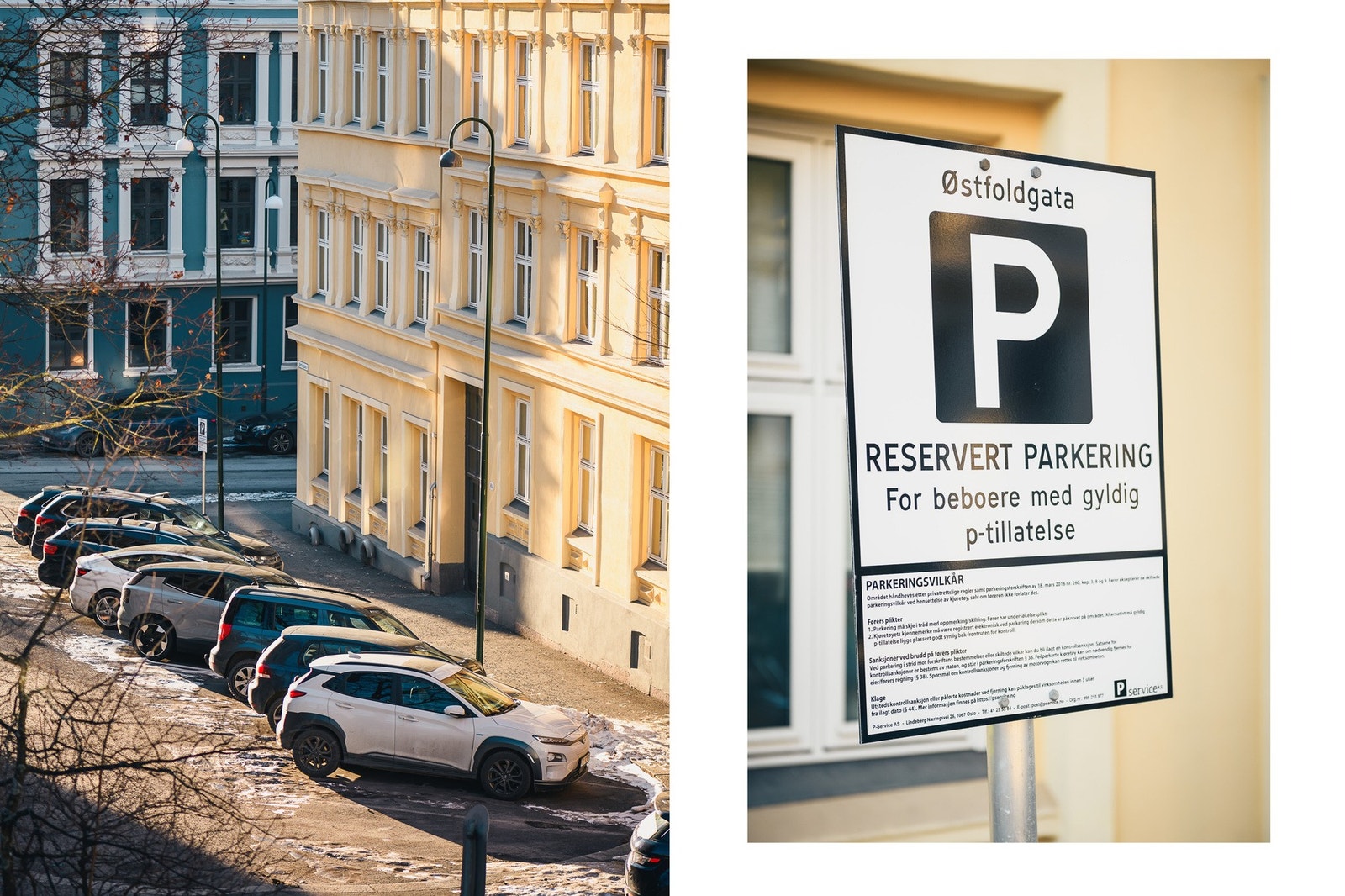 Borettslaget disponerer 9 parkeringsplasser til beboerne, med førstemann-til-mølla prinsipp. Galleribilde