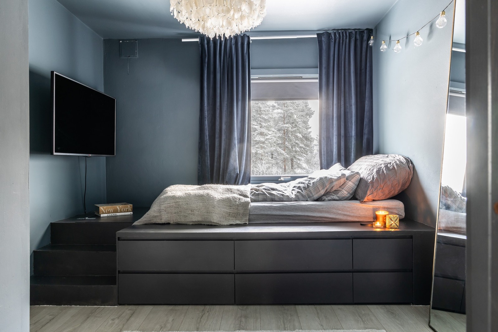 Soverom 3 av 3, også dette med plassbygget seng. Galleribilde