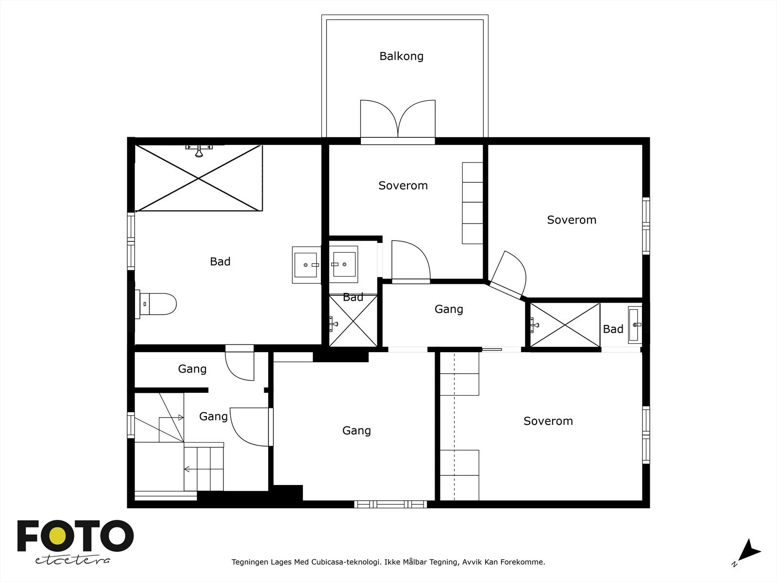 Plantegning 2 etg Galleribilde