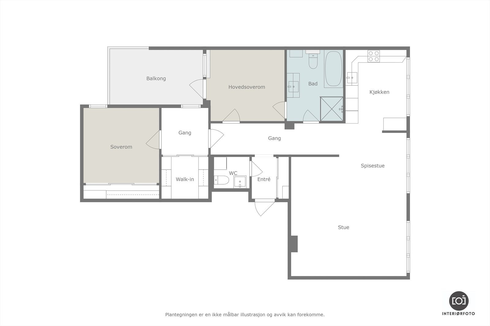 Plantegning Galleribilde