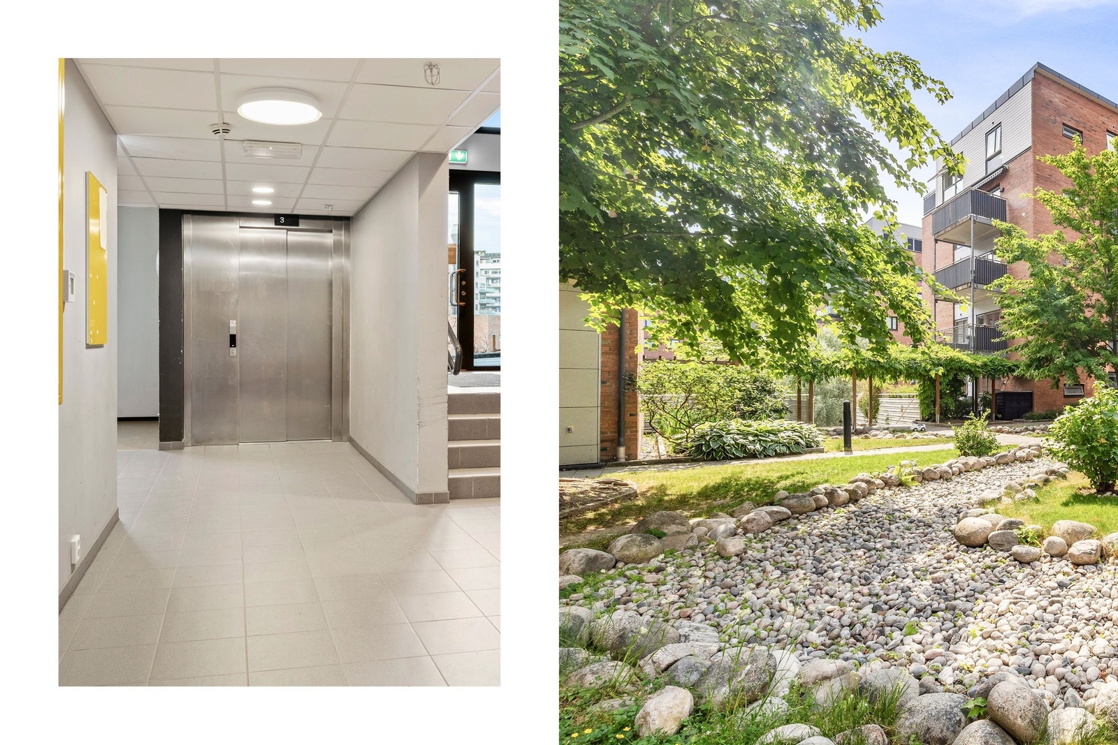 Fasiliteter som heis og fine gårdsrom. Galleribilde