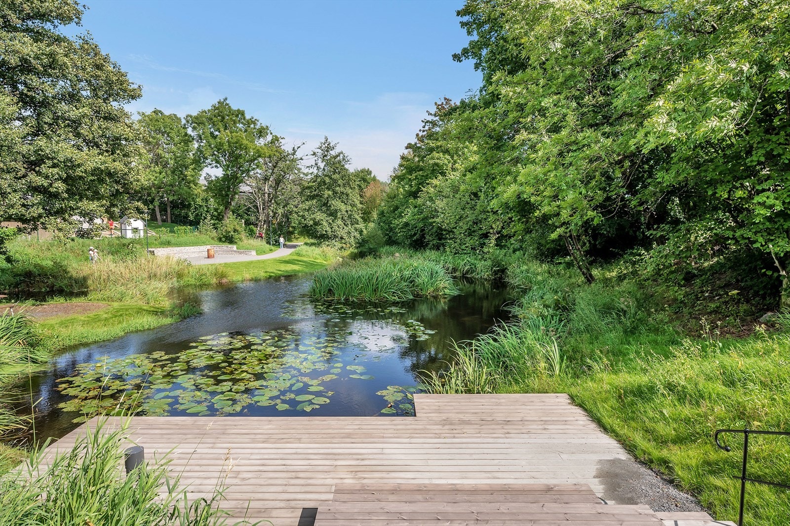 Flott tursti rett over prestebekken. Galleribilde