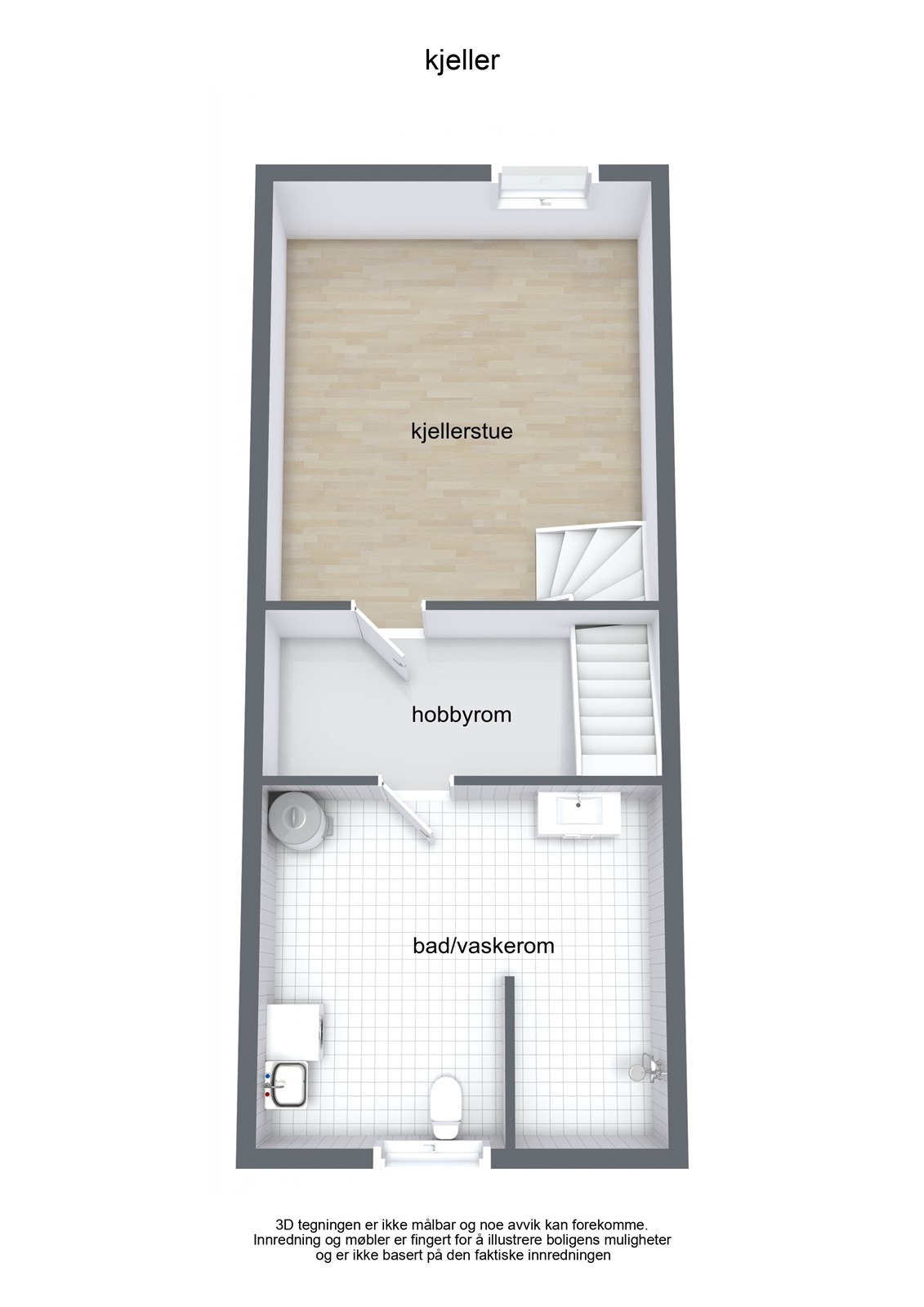 Planløsning kjelleretasje Galleribilde